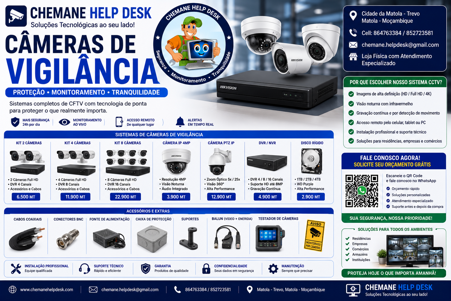 Câmeras de Vigilância (CCTV) Instalação, Configuração e Manutenção de Sistemas de Videovigilância
